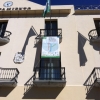 Pancarta en el Ayuntamiento de Vélez-Málaga