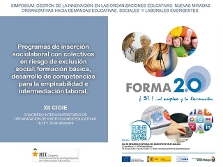 El Proyecto FORMA2.0 es presentado en un Simposio Internacional como iniciativa pionera a favor del empleo y la inclusión social