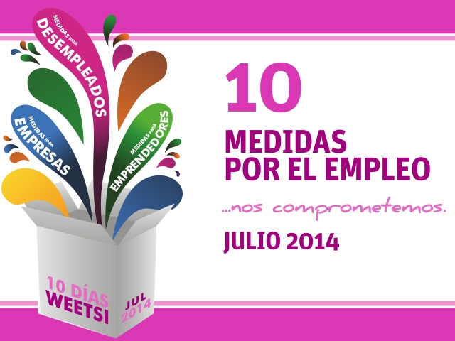 10 medidas por el empleo en julio de 2014